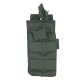 Single Duo Mag Pouch (OD), Manufactured by Kombat UK, the Single Duo Mag is a double-layered, single rifle magazine pouch
